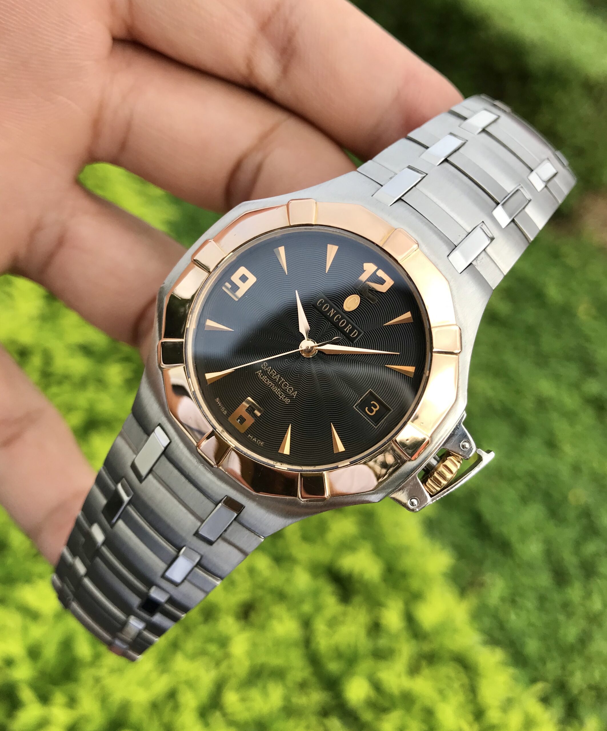 Concord Saratoga Automatic 18k Rose Gold/Steel 19.A9.1894 19A91894