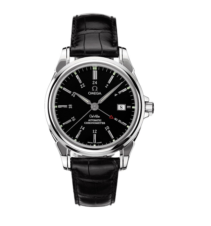 Omega Deville Co-Axial GMT Black 4833.50.31 48335031