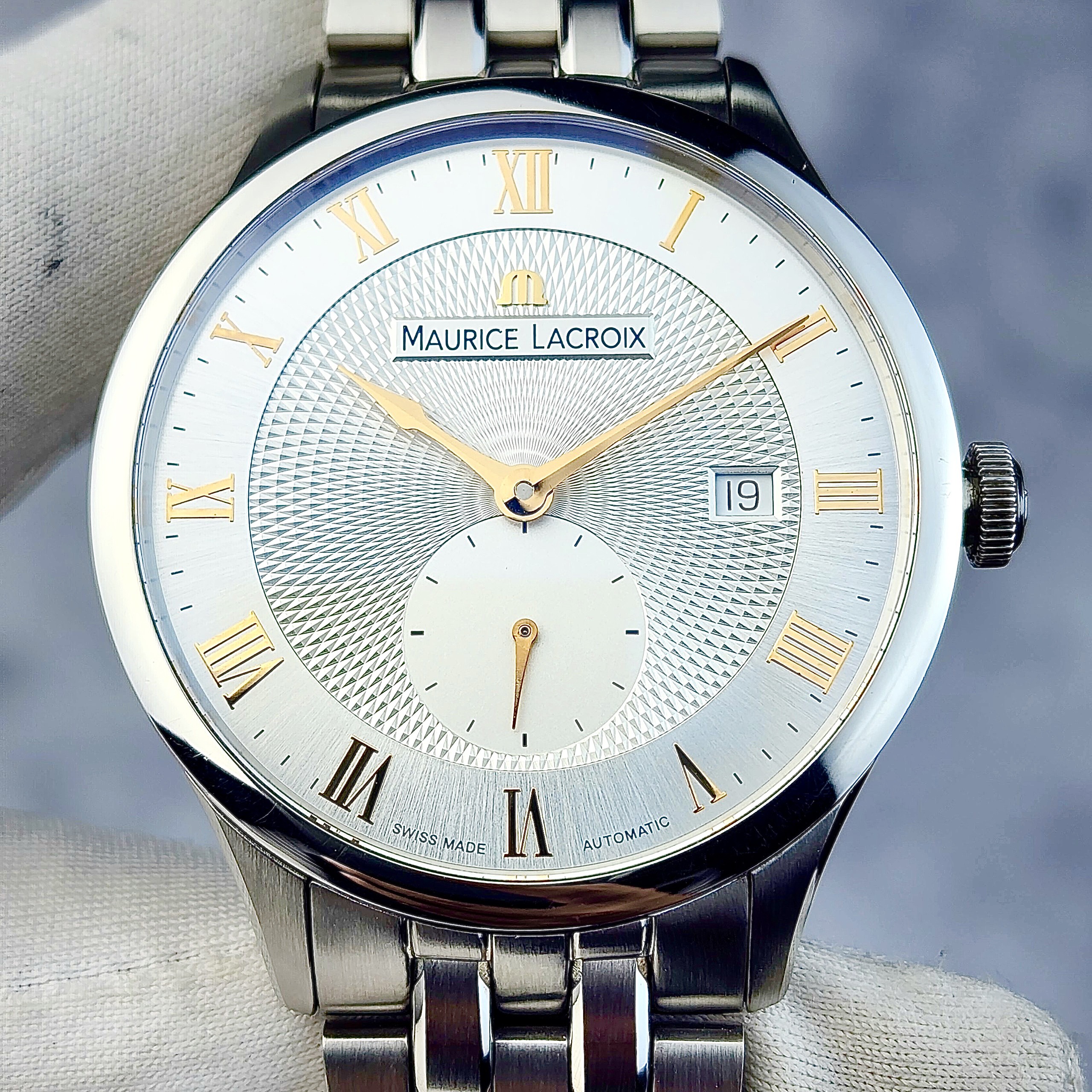 Maurice lacroix masterpiece small on sale seconds