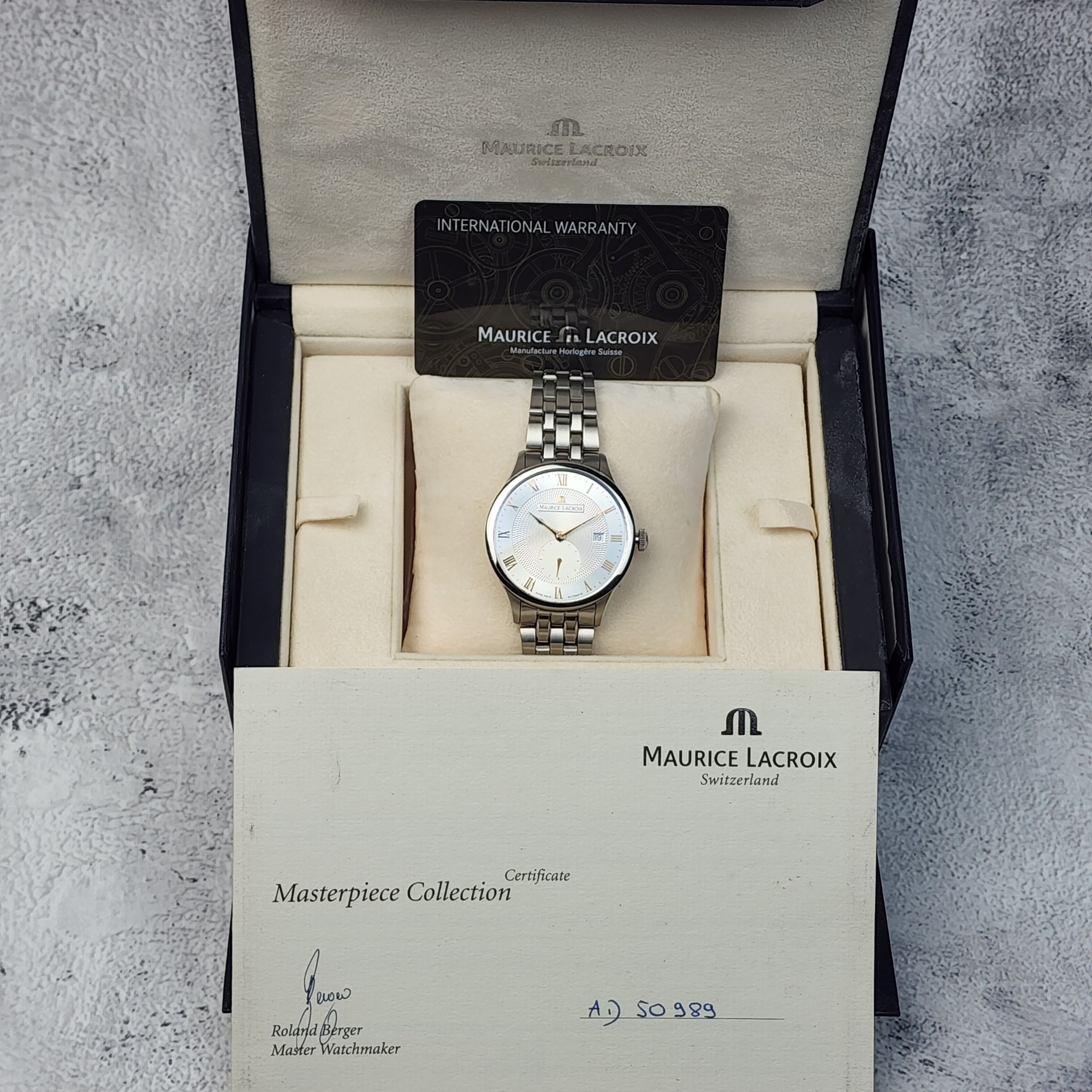 Maurice lacroix masterpiece outlet small seconds