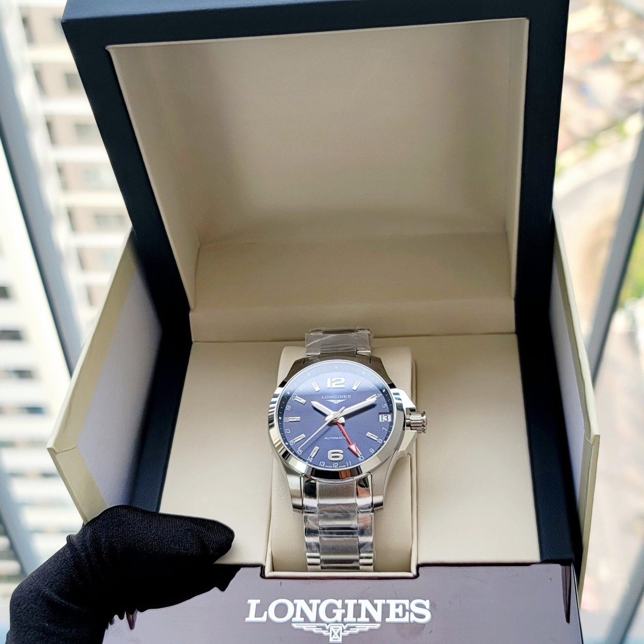 Longines Conquest GMT Automatic L3.687.4.99.6 L36874996
