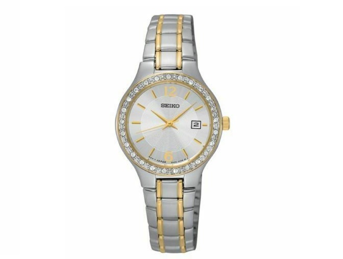 SEIKO Silver Dial Two-tone Ladies Watch SUR752