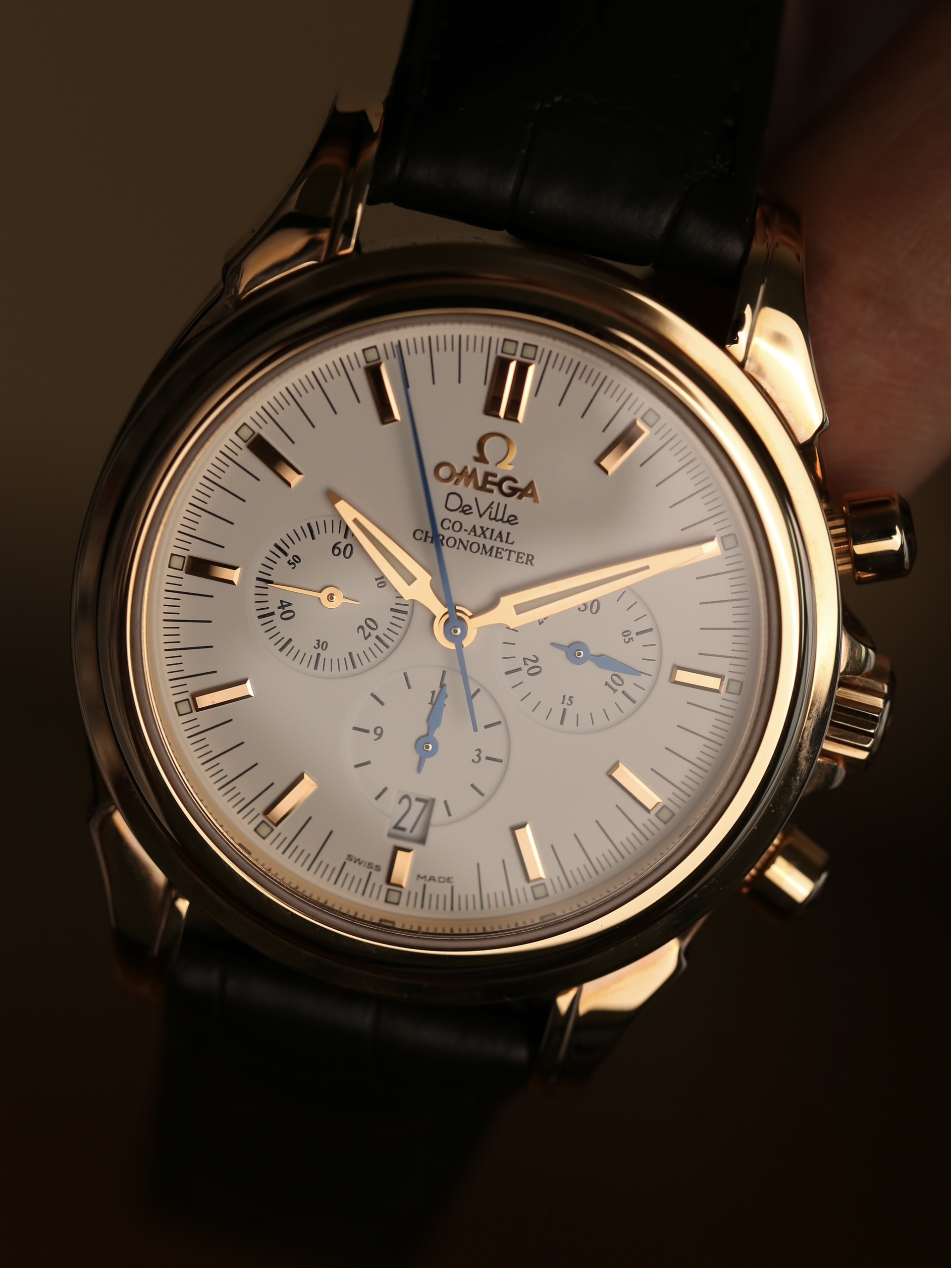 Omega De Ville Co-Axial Chronograph Soil 18k 4650.20.32 46502032