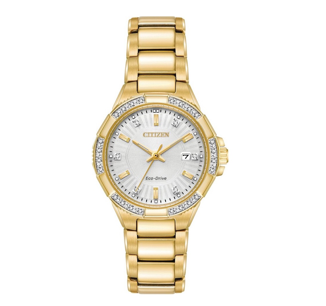 CITIZEN Riva Diamond Silver Dial Ladies Watch EW2462-51A EW246251A