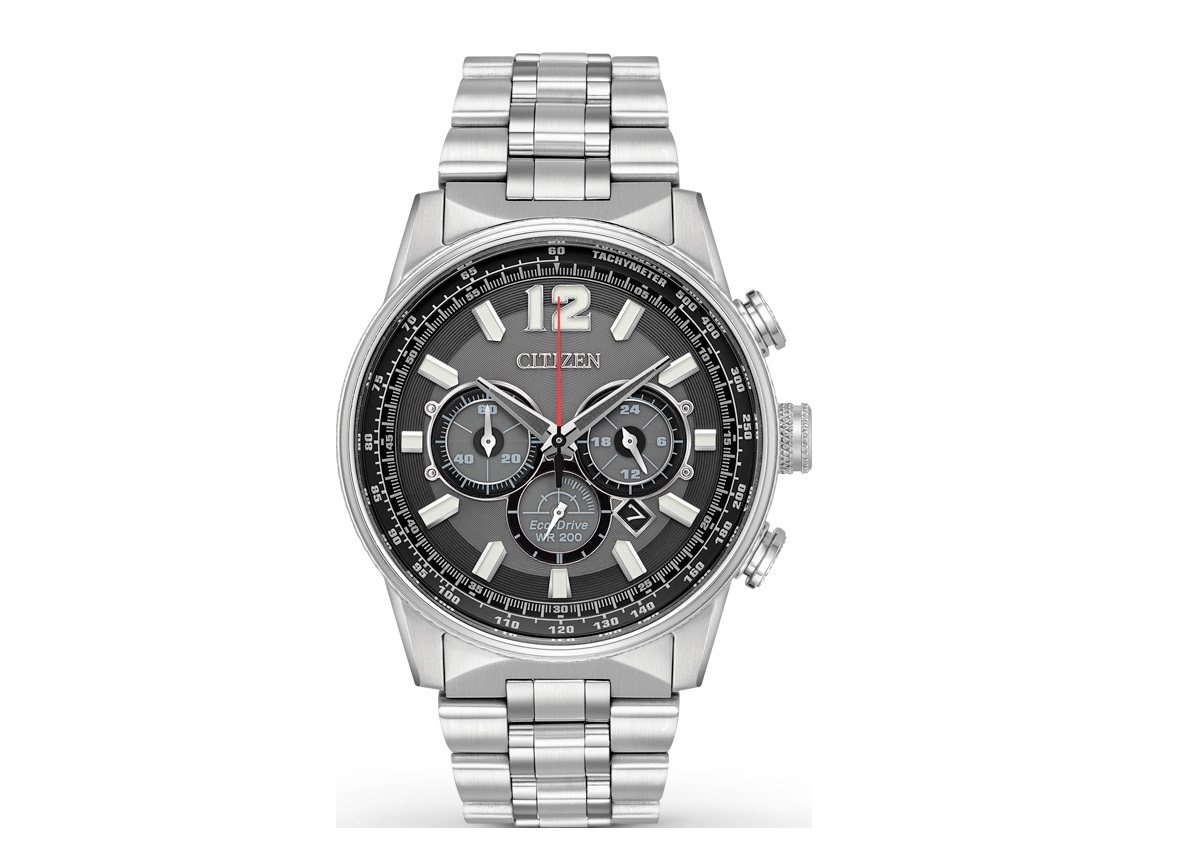 CITIZEN NIGHTHAWK ECO-DRIVE BLACK DIAL CA4370-52E CA437052E