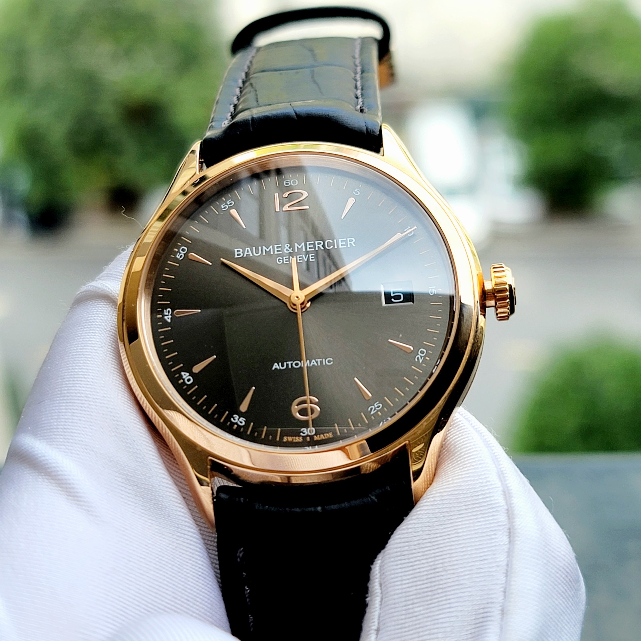 Baume mercier 2025 clifton rose gold